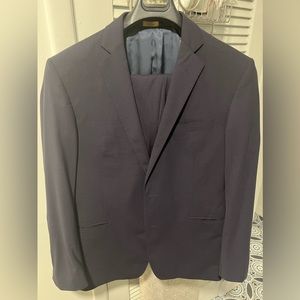 Brooks Brothers Slim Fit Wool/Polyester/Elastane Suit. Navy. 42 Regular. 34x32.